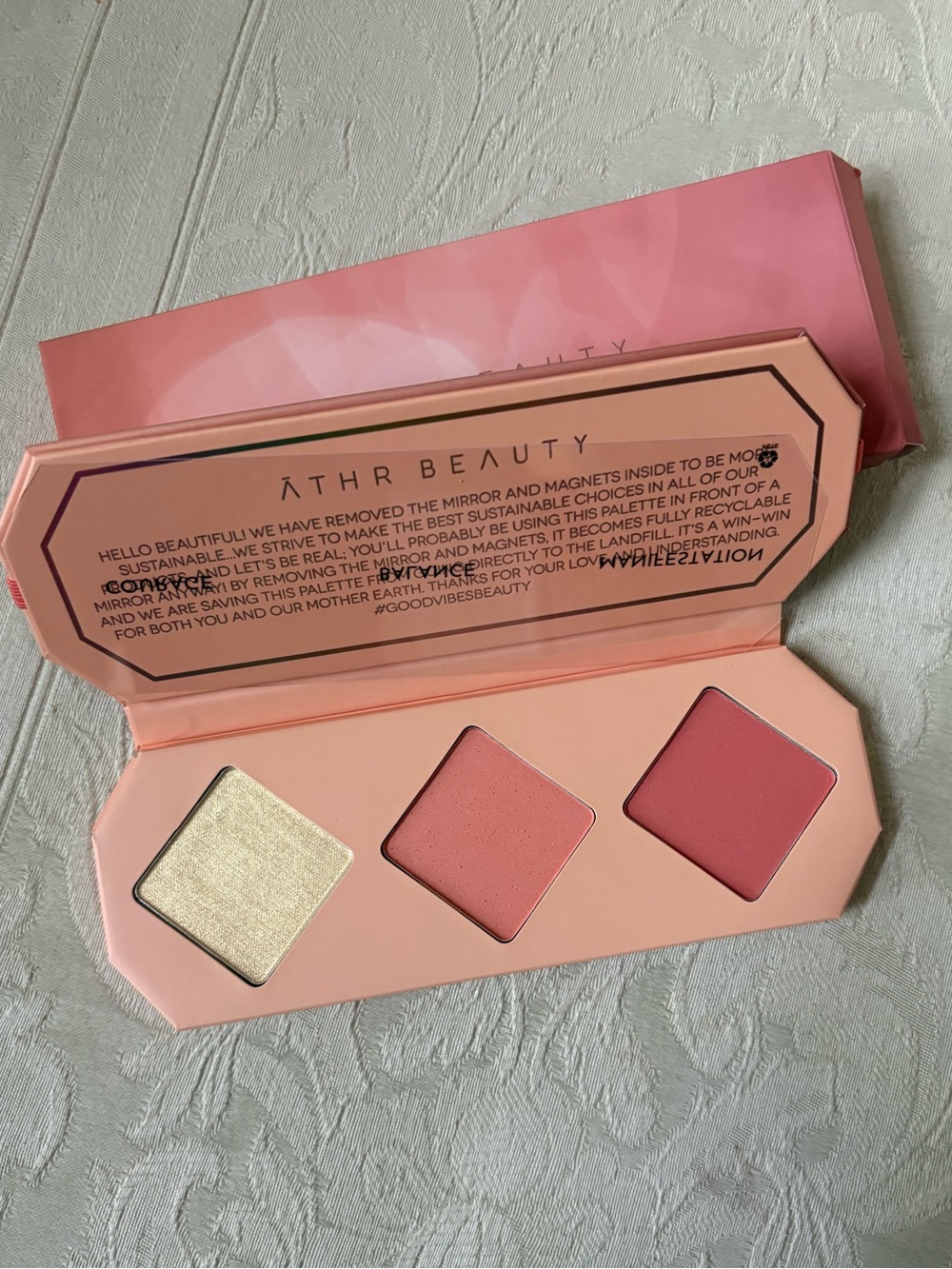 Athr Beauty Crystal Charged Cheek Blush Palette in Amber BNIB